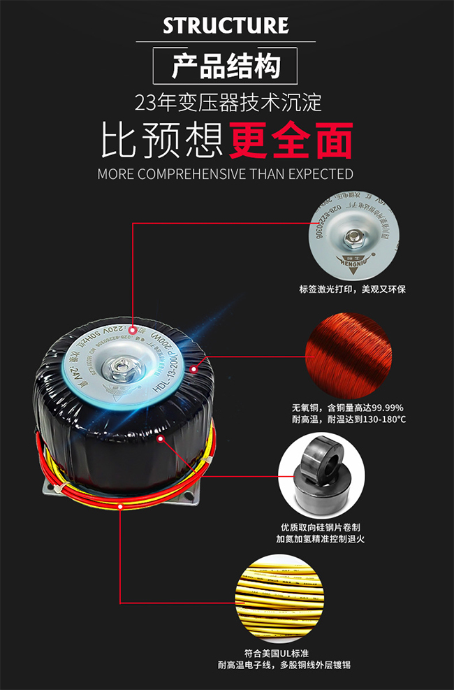 环形220V转24v隔离变压器 环形220V转24v隔离变压器